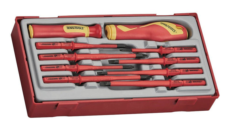 Teng Tools 10 Piece 1000 Volt Slotted, Phillips (PH), Pozidriv (PZ) In