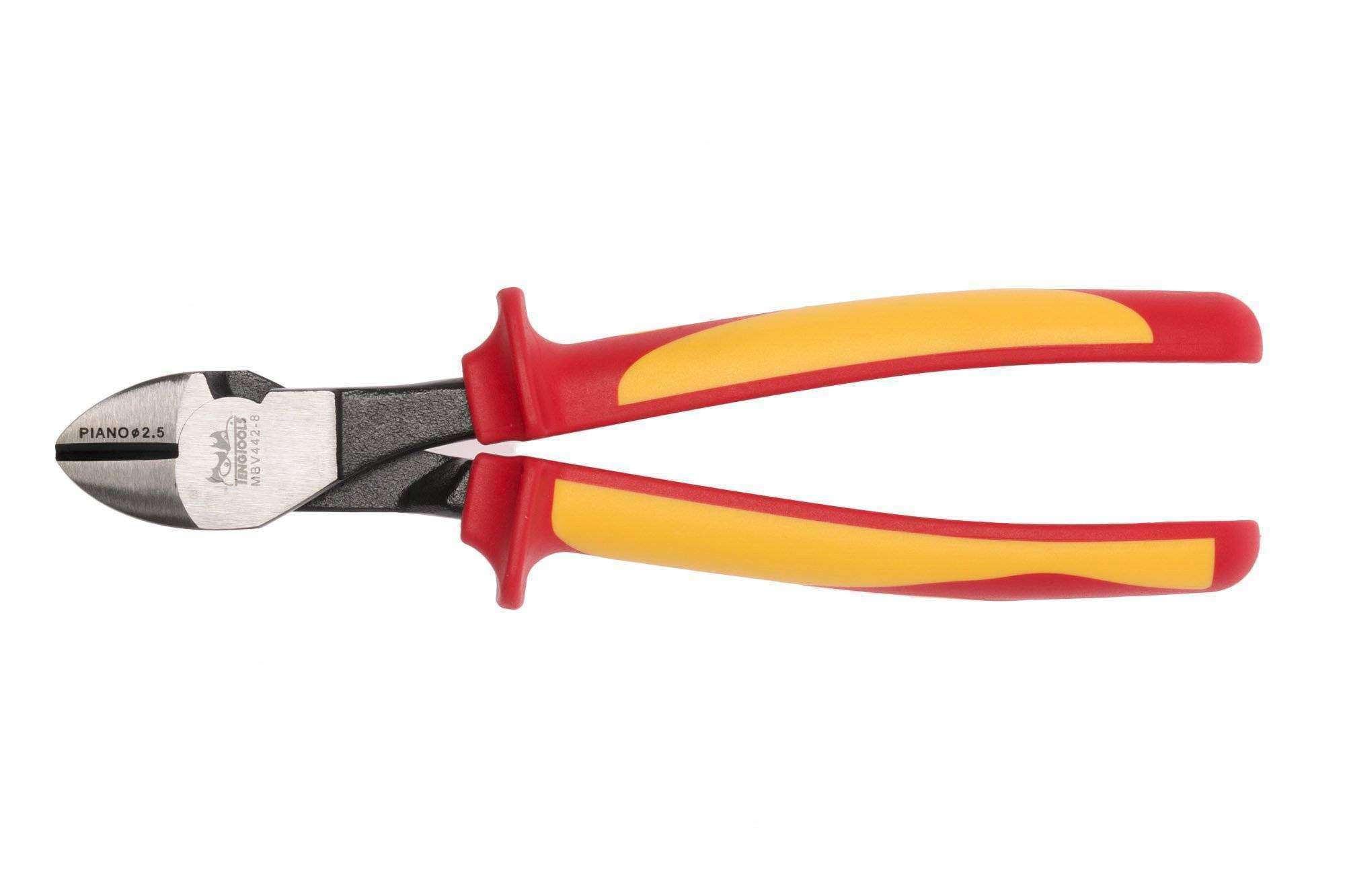 Teng Tools 8 Inch 1000V Insulated Heavy Duty Mega Bite Side Cutting Pl