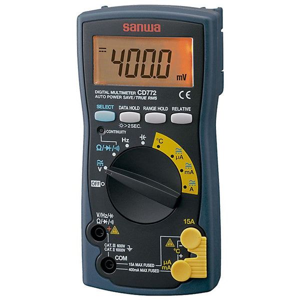 CD772 | Digital Multimeter with Backlight & Temperature Measurement