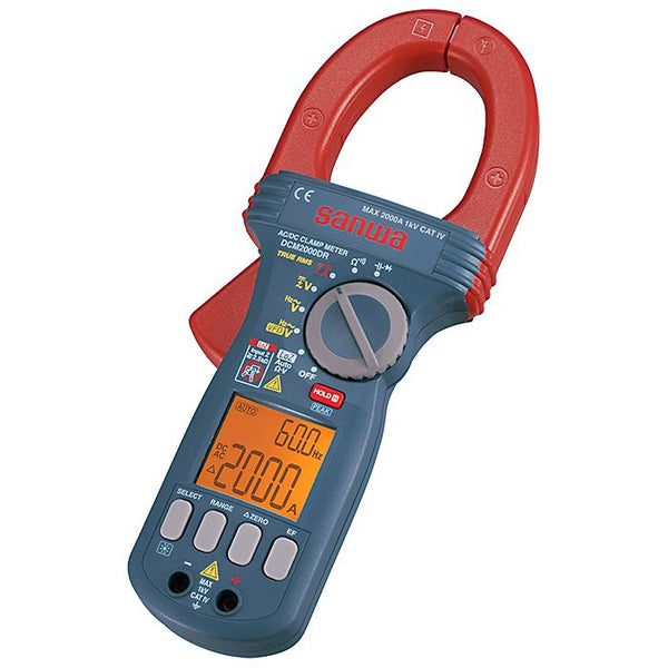 DCM2000DR | Clamp Meter AC/DC Max Current 2000A - CAT IV 1000V - Sanwa-America.com