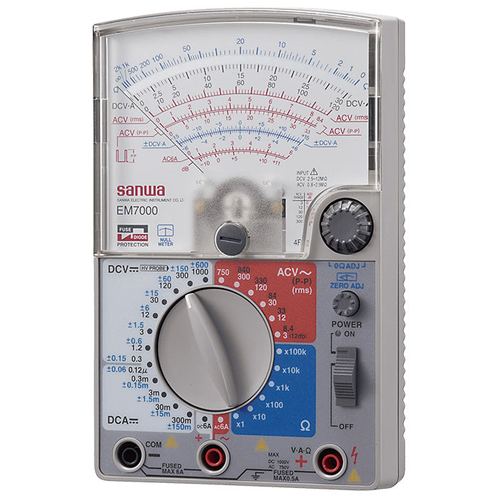 EM7000 | Analog Multimeter - High Sensitivity FET for Measurement of Lower Capacitance - Sanwa-America.com