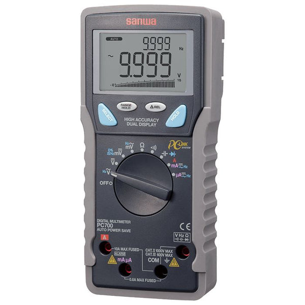 PC700 | Digital Multimeter Dual Display with PC Link - 0.06% Accuracy - Sanwa-America.com