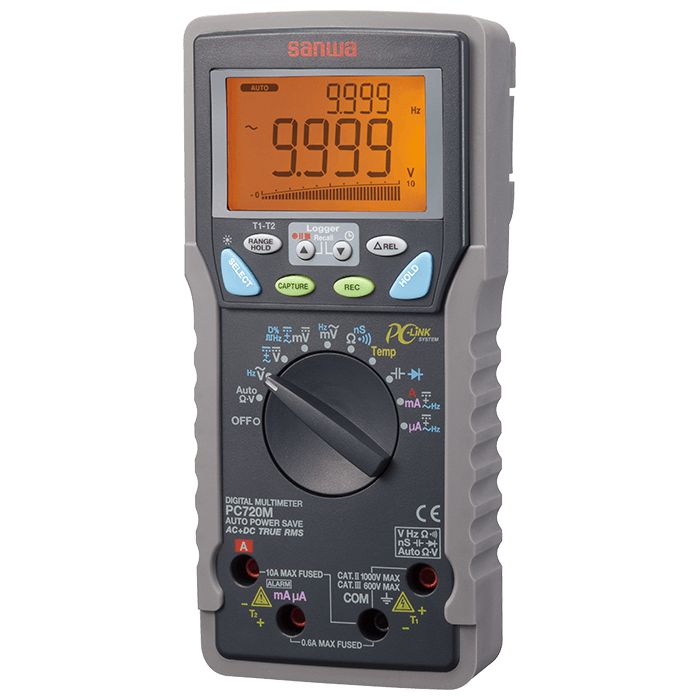 PC720M | Digital Multimeter with True RMS + Datalogging and PC Link - Sanwa-America.com