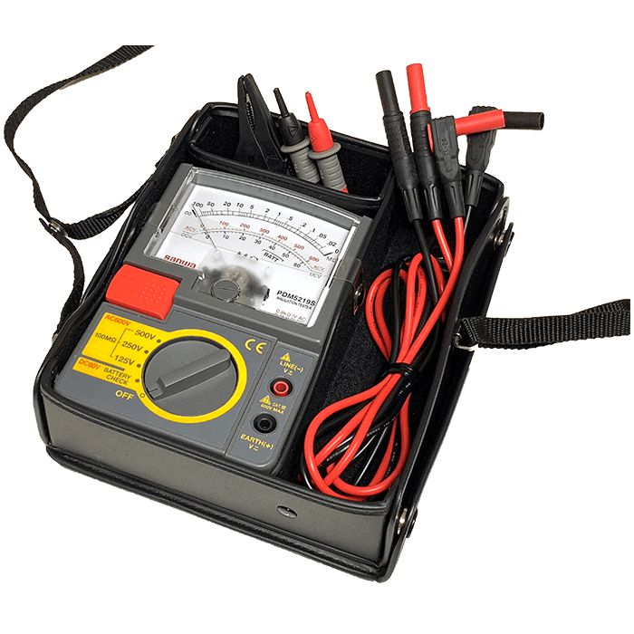 PDM5219S | 125V / 250V / 500V Analog Insulation Tester / Portable Insulation Resistance Meter - Sanwa-America.com