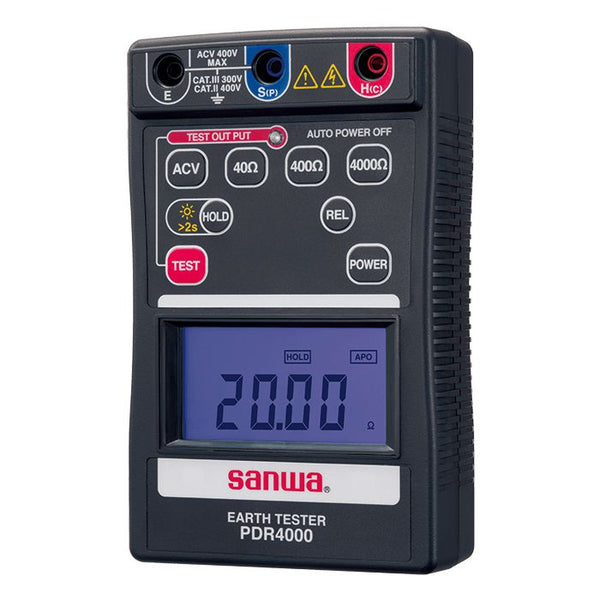 PDR4000 | Portable Digital Earth Tester - Sanwa-America.com