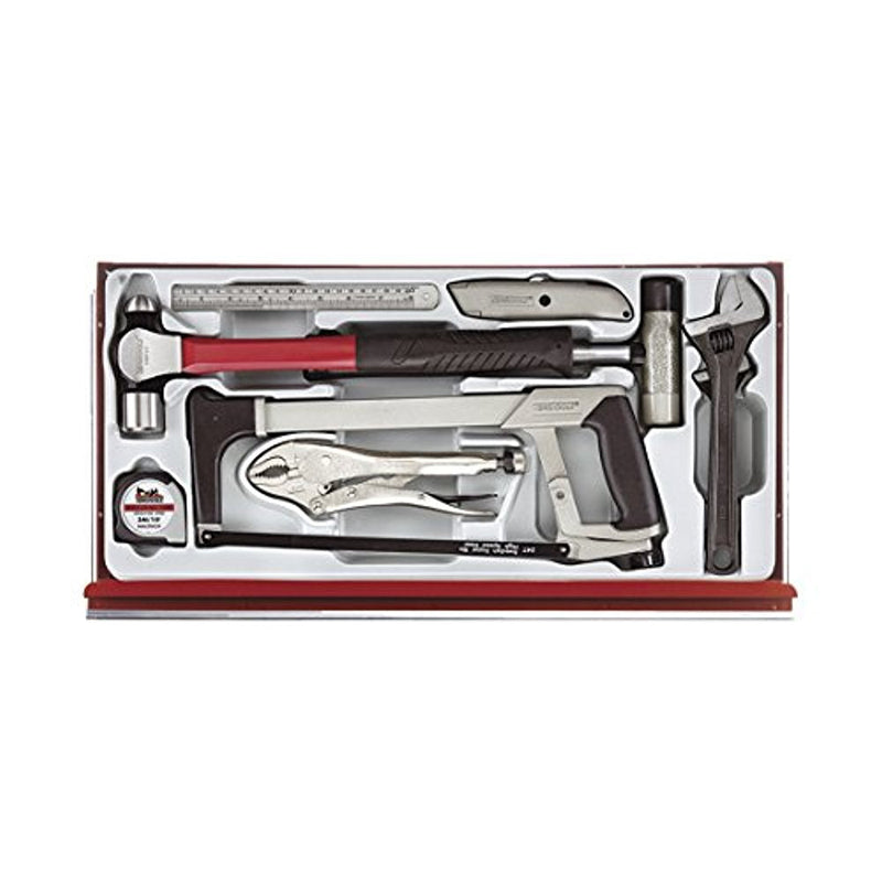 Teng Tools 140 Piece Service Tool Kit 8 With Series Middle Box and Roller Cabinet - TC8140NF