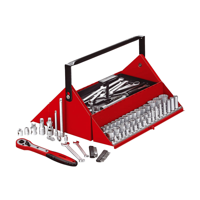 Teng Tools 187 Piece Mechanics Portable Barn Style Tool Kit - TC187