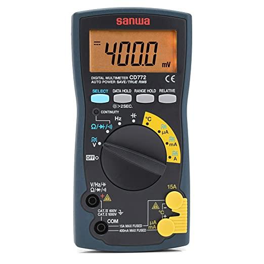 CD772 | Digital Multimeter with Backlight & Temperature Measurement - Sanwa-America.com