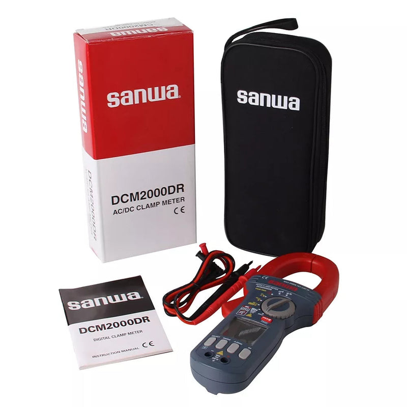 Sanwa DCM2000DR | Clamp Meter AC/DC Max Current 2000A - CAT IV Sanwa DCM2000DR | Clamp Meter AC/DC Max Current 2000A - CAT IV