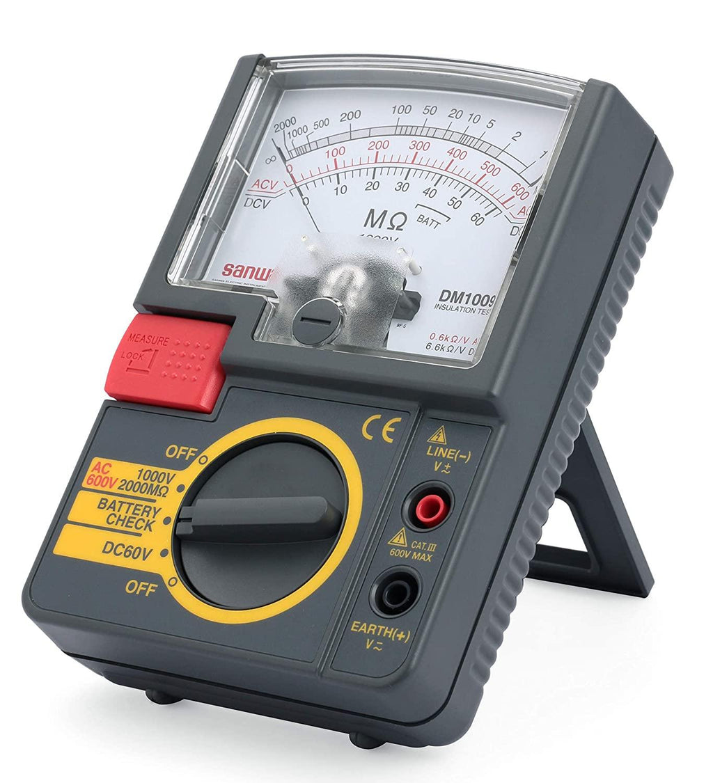 Sanwa DM1009S, 1000V Analog Insulation Tester / Portable Insulation  Resistance Meter