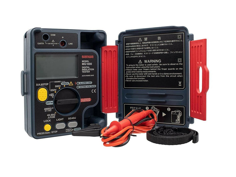 MG1000 | Digital Insulation Tester Dustproof + Splashproof IP54 Design - Sanwa-America.com