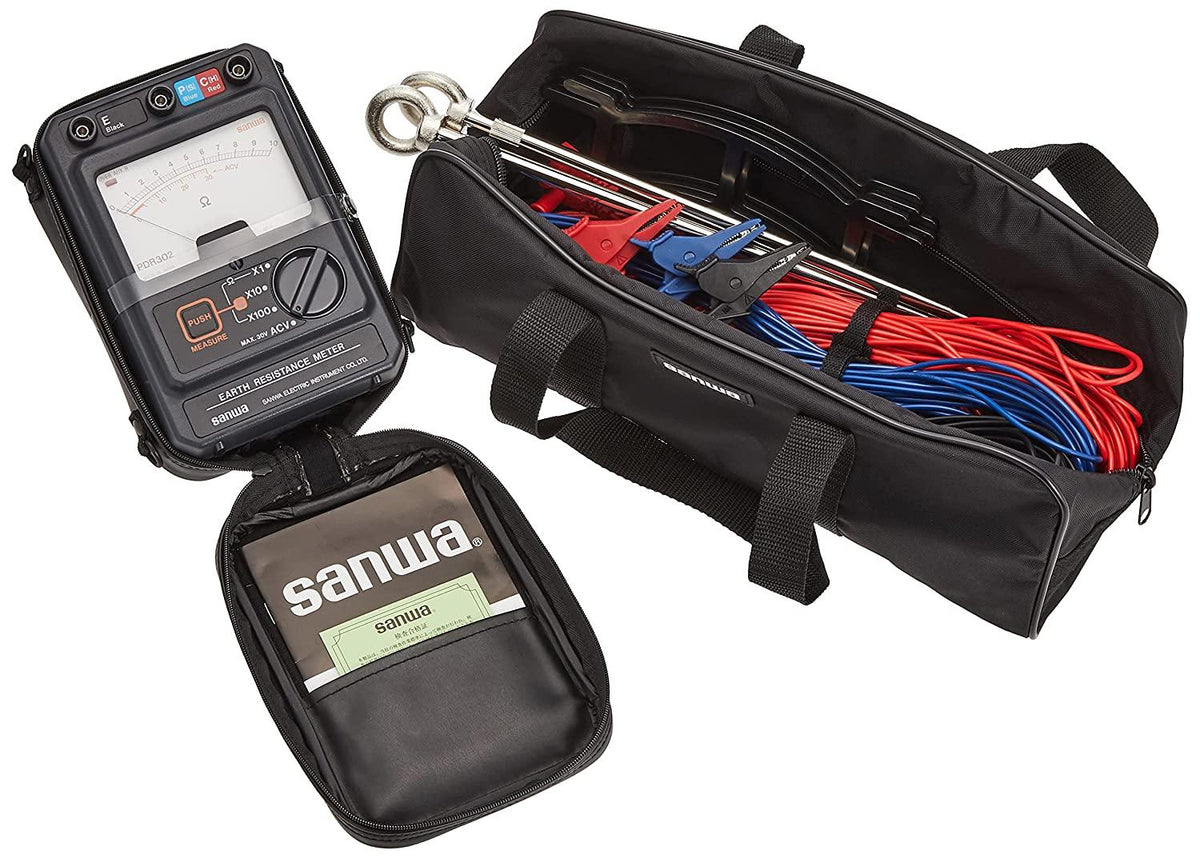 Sanwa PDR302 | Portable Earth Tester with Phase Detection | Sanwa