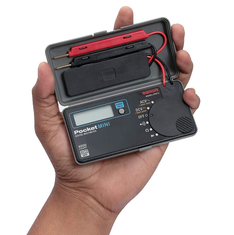 Sanwa PM7a | Pocket Size Digital Multimeter with Built-In Case