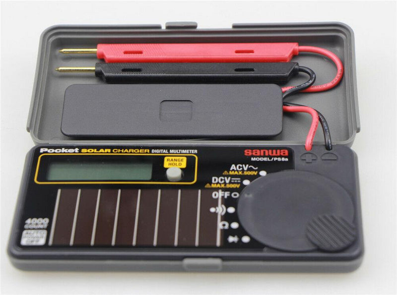 PS8a | Pocket Size Digital Multimeter with Built-In Case - Solar Powered - Sanwa-America.com