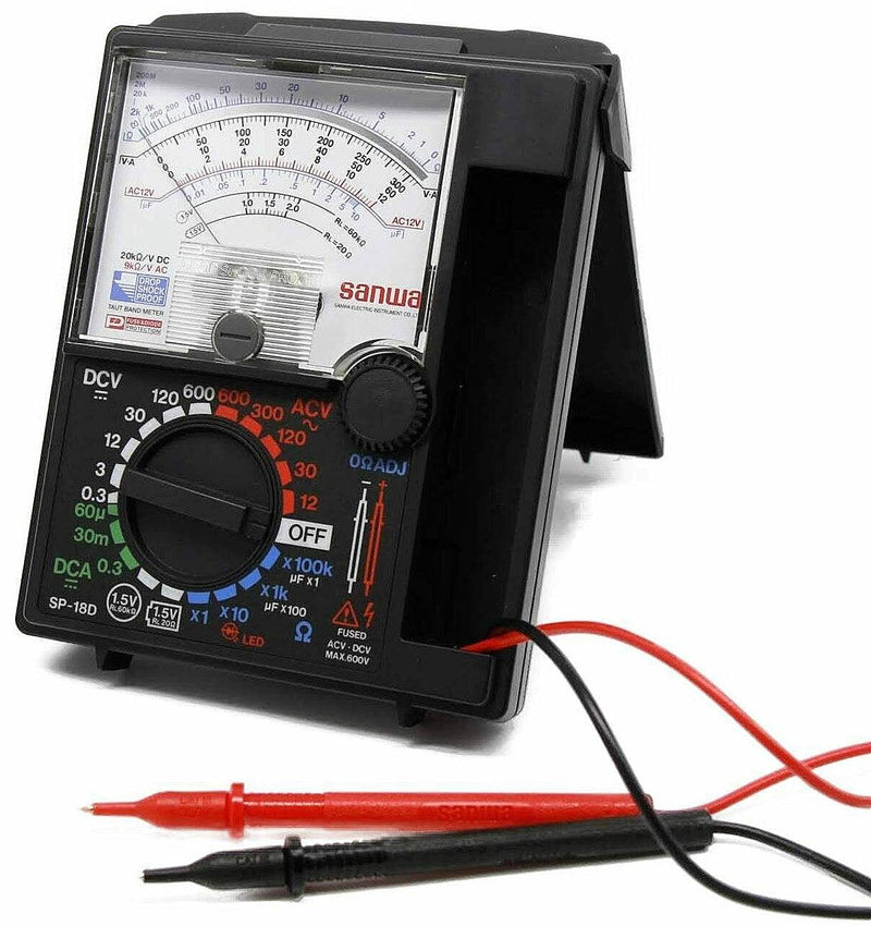 SP-18D | Analog Multimeter with Built-In Case - Sanwa-America.com