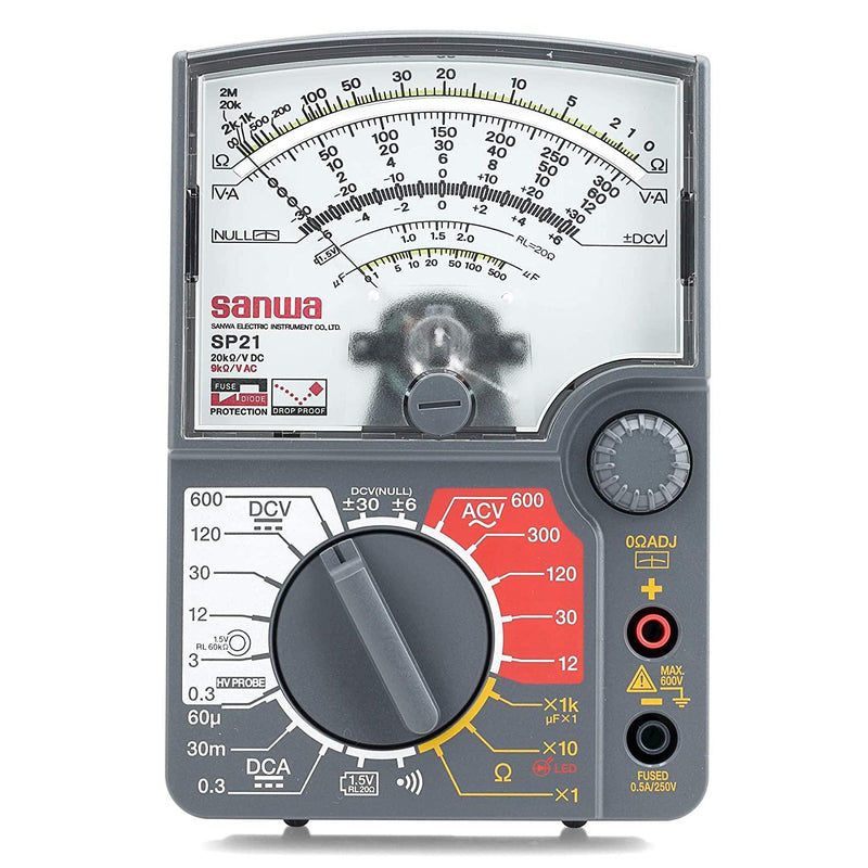 SP21 | Analog Multimeter with Continuity Check Beeper - Sanwa-America.com