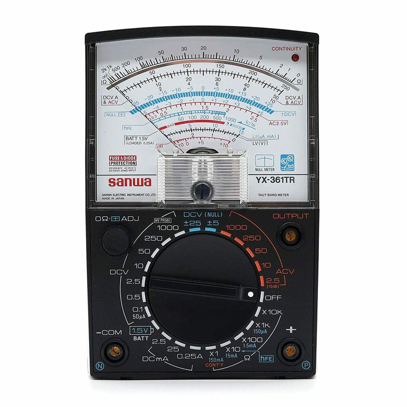 YX361TR | Analog Multimeter - Variety of Measurement Functions using 24 Contact Switch - Sanwa-America.com